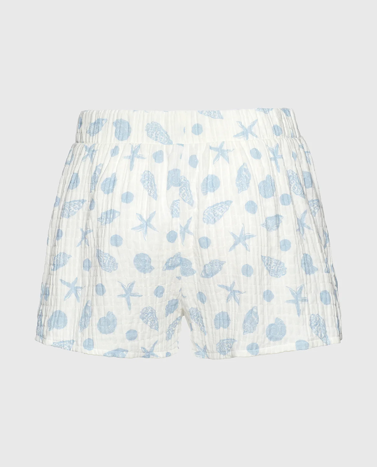 Textured Pajama Short in She Sells Sea Shells - Image 5