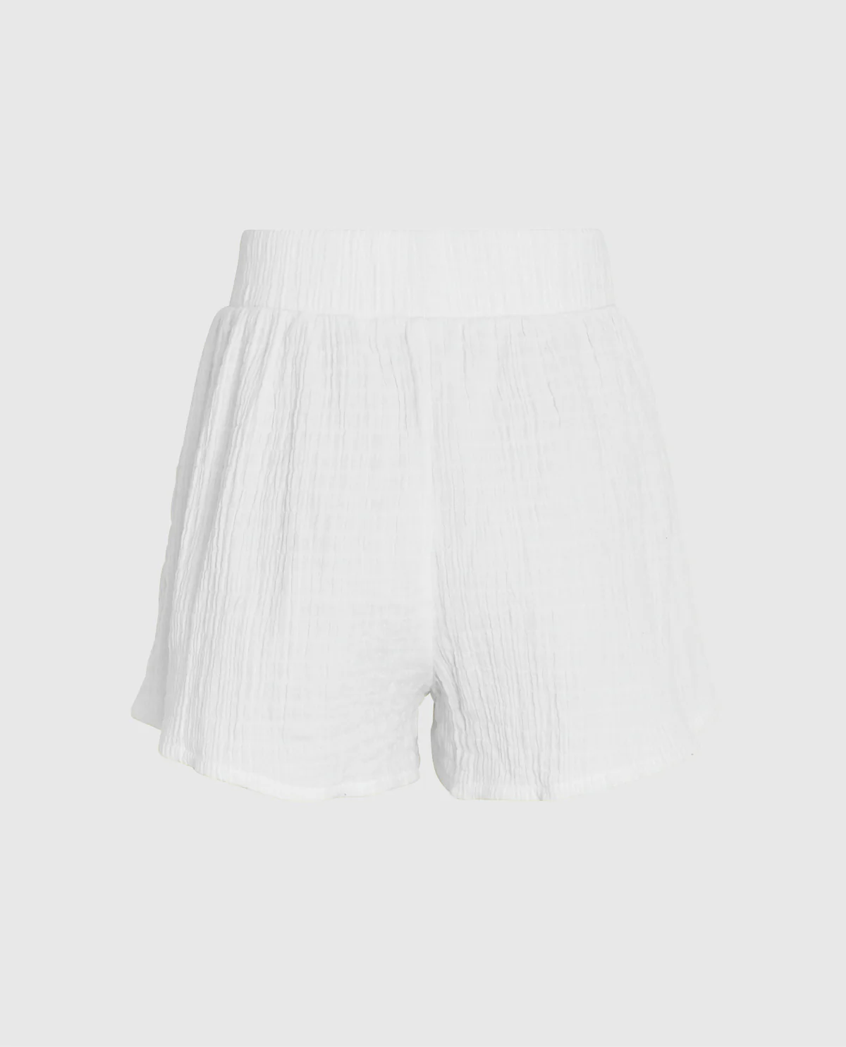 Textured Sleep Short in Ivory - Image 5