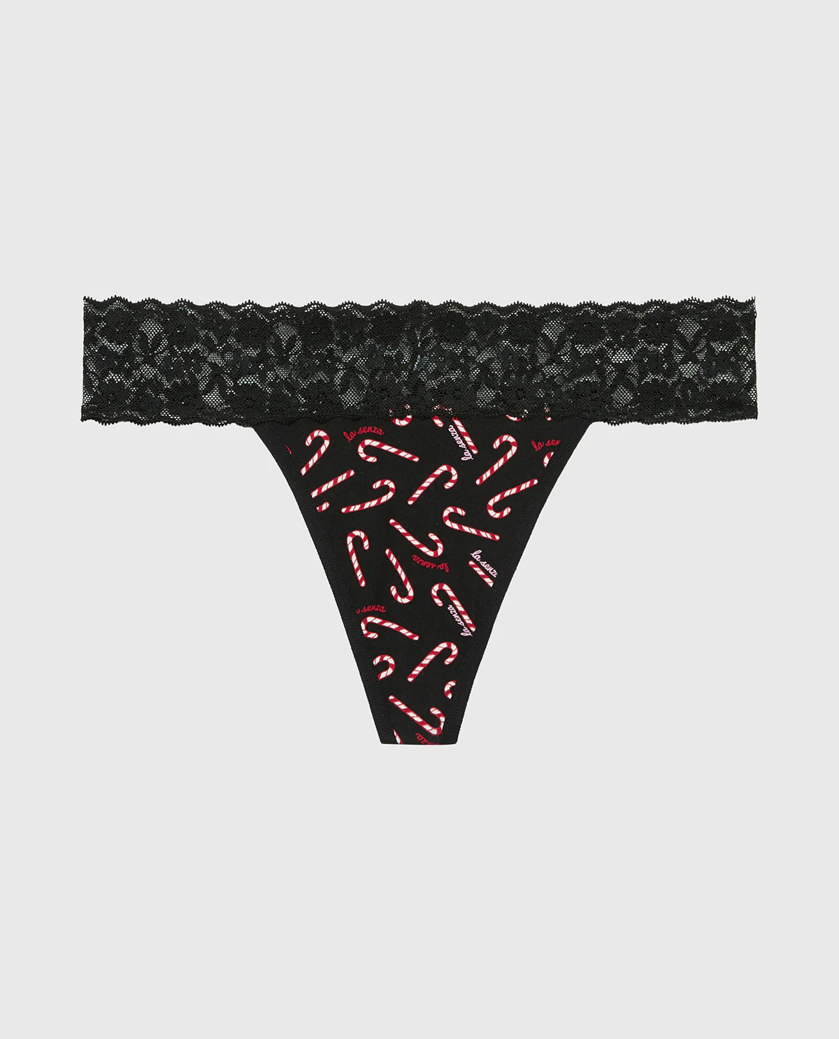 Thong Panty in Cute Candy Canes - Image 4