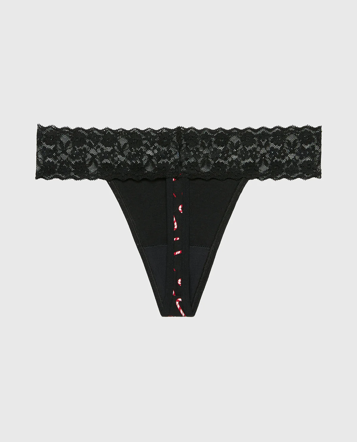 Thong Panty in Cute Candy Canes - Image 5