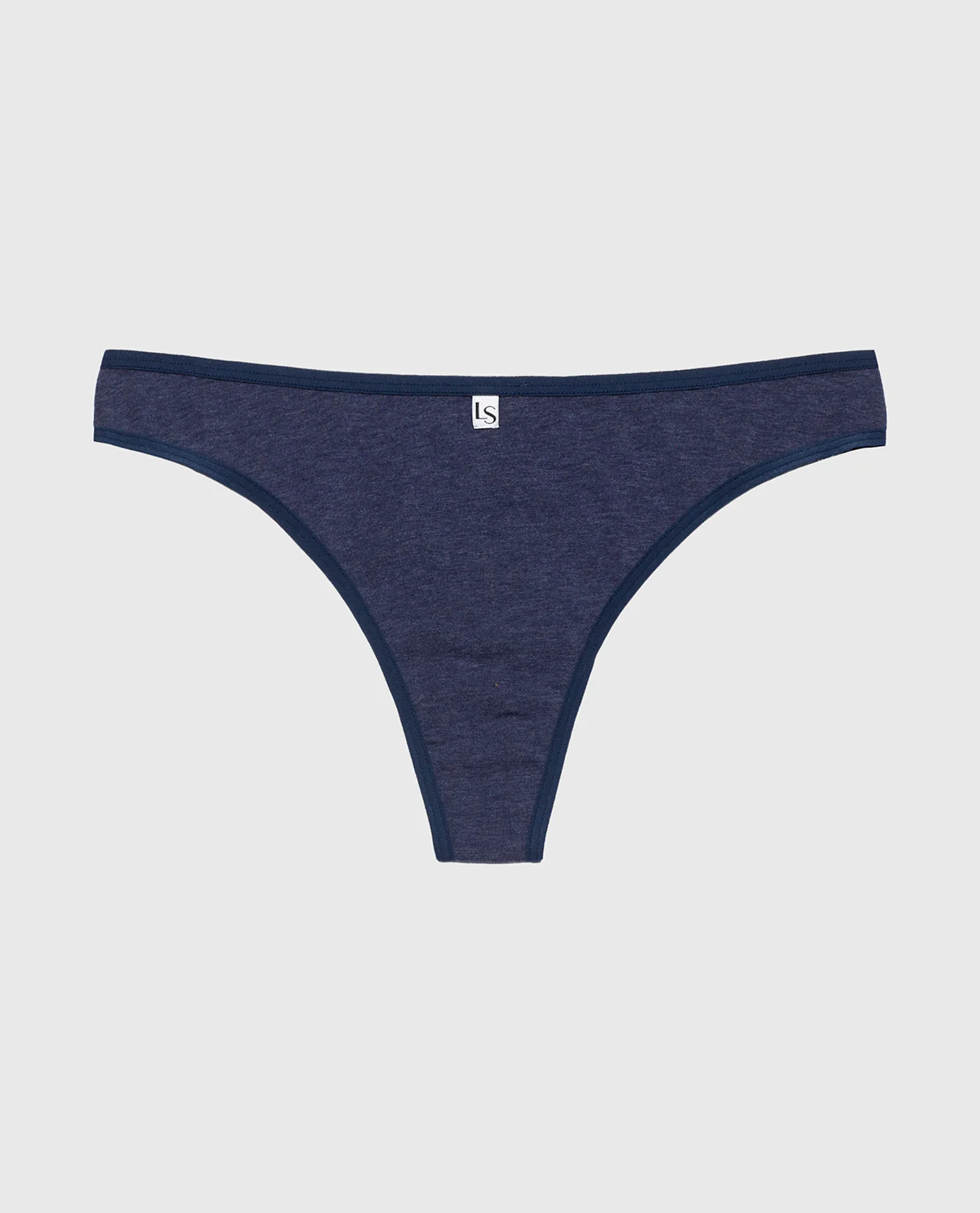 Thong Panty in Dark Navy Heather - Image 4
