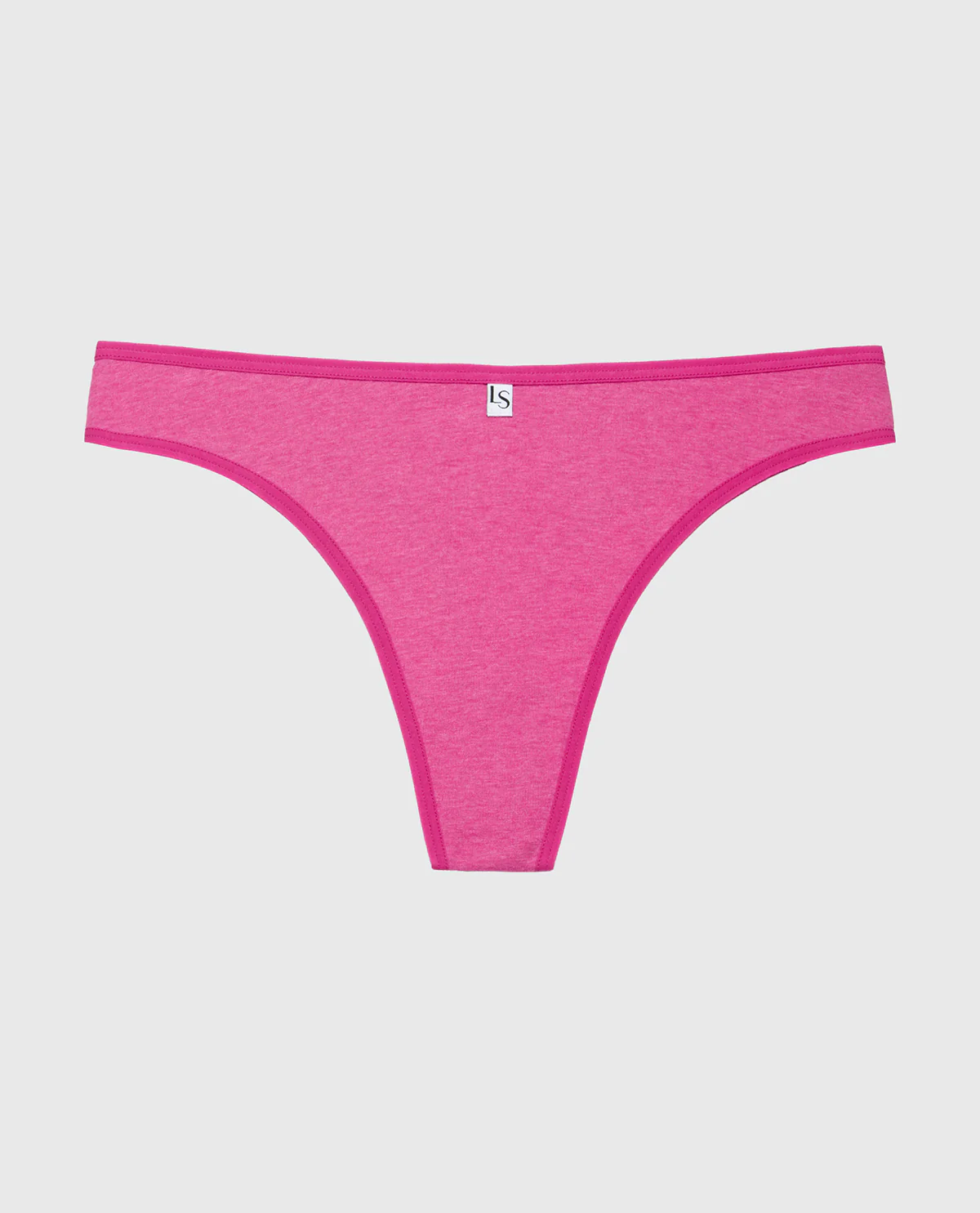 Thong Panty in Fuchsia Red Heather - Image 4