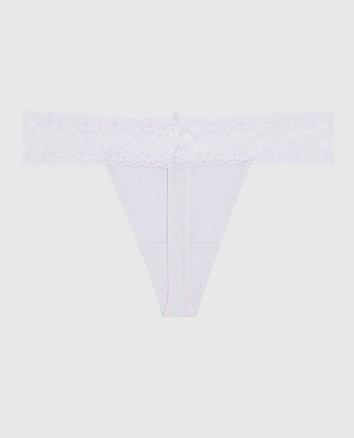 Thong Panty with Lace in Lavender Cake - Image 5