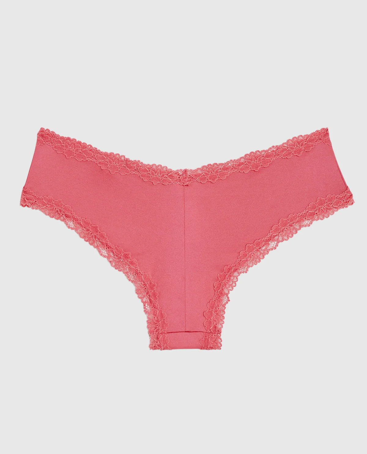 Cheeky Panty with Lace Trim in Romantic Pink - Image 5