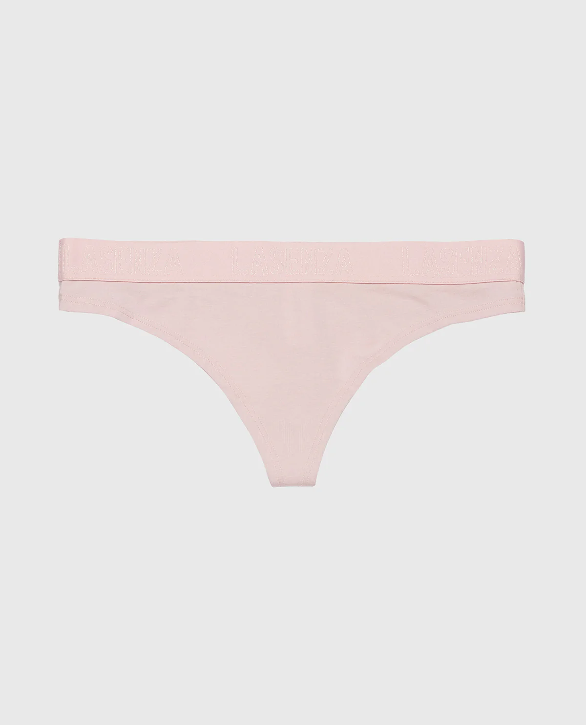 Thong Panty with Logo Band in Iced Lilac - Image 4