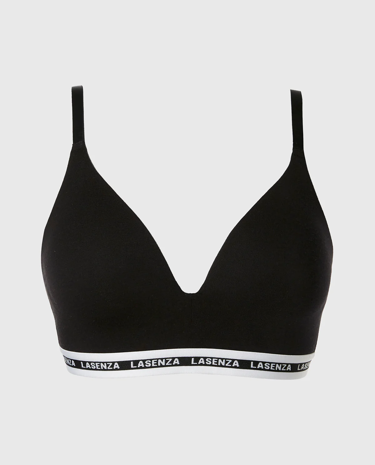 Triangle Padded Bra in Tuxedo Black - Image 4