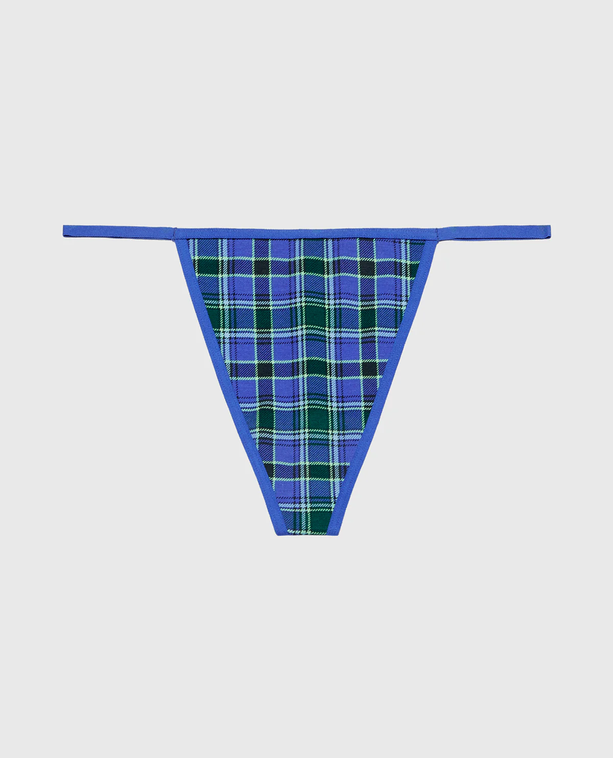 Ultrasoft Modal G-String Panty in Soft Montreal Plaid - Image 4