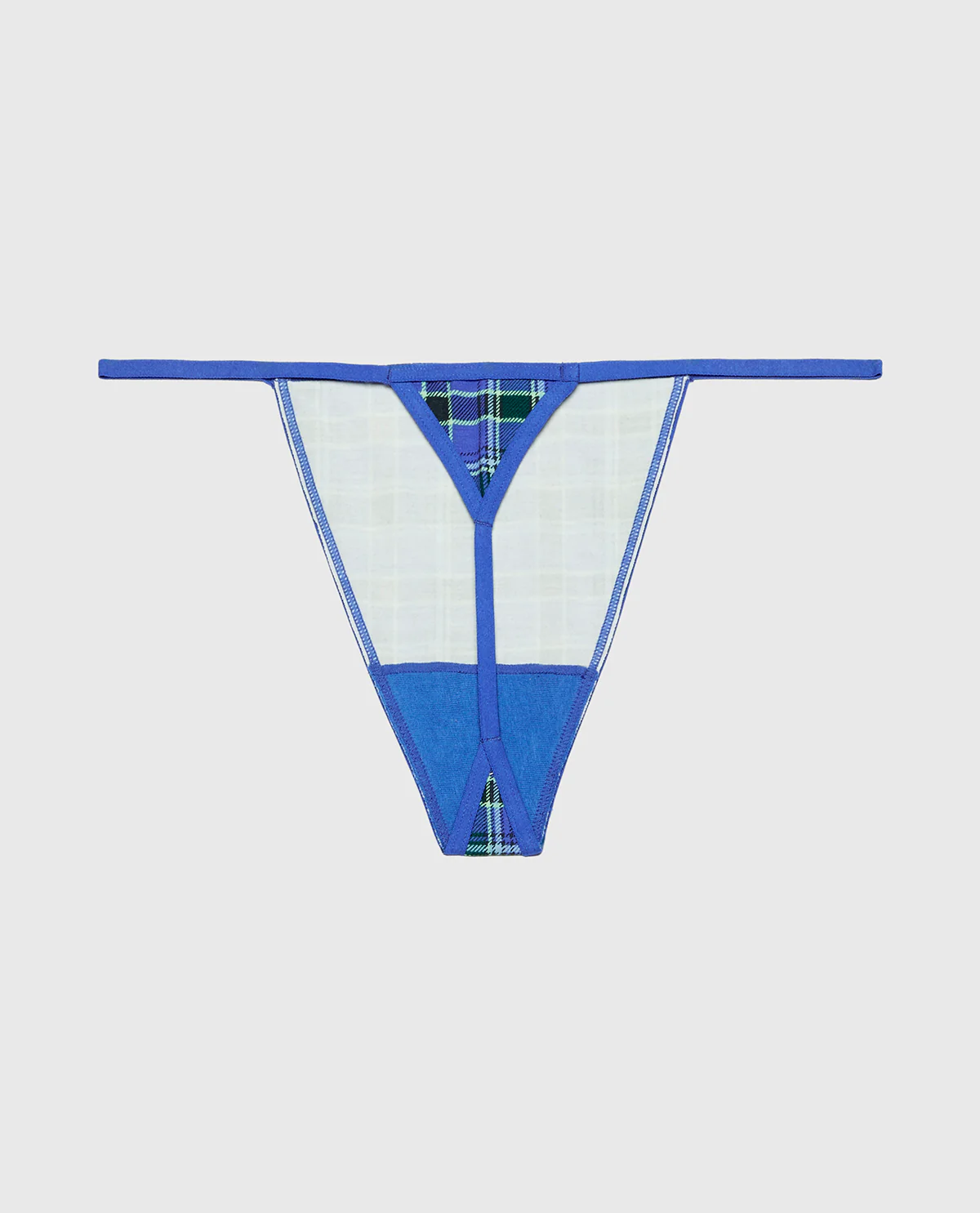 Ultrasoft Modal G-String Panty in Soft Montreal Plaid - Image 5
