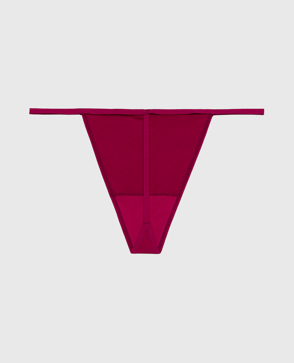 Ultrasoft Modal G-String Panty with Rosette Detail in Plum Rose - Image 5