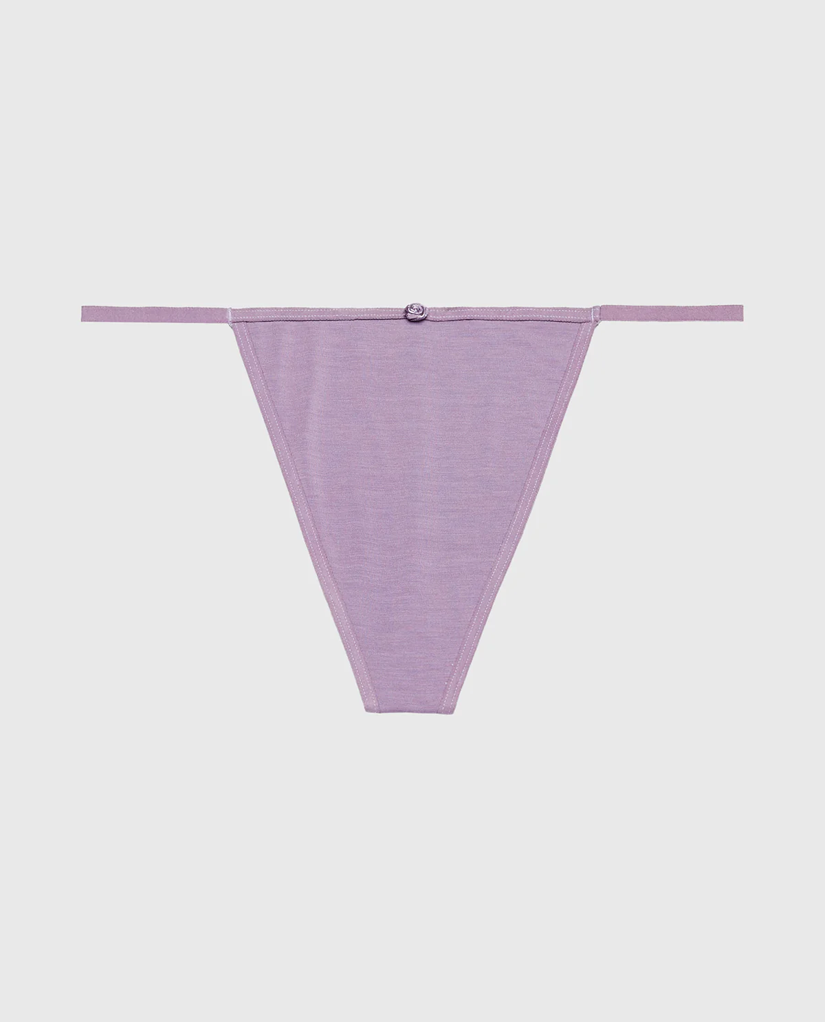 Ultrasoft Modal G-String Panty with Rosette Detail in Purple Haze - Image 4