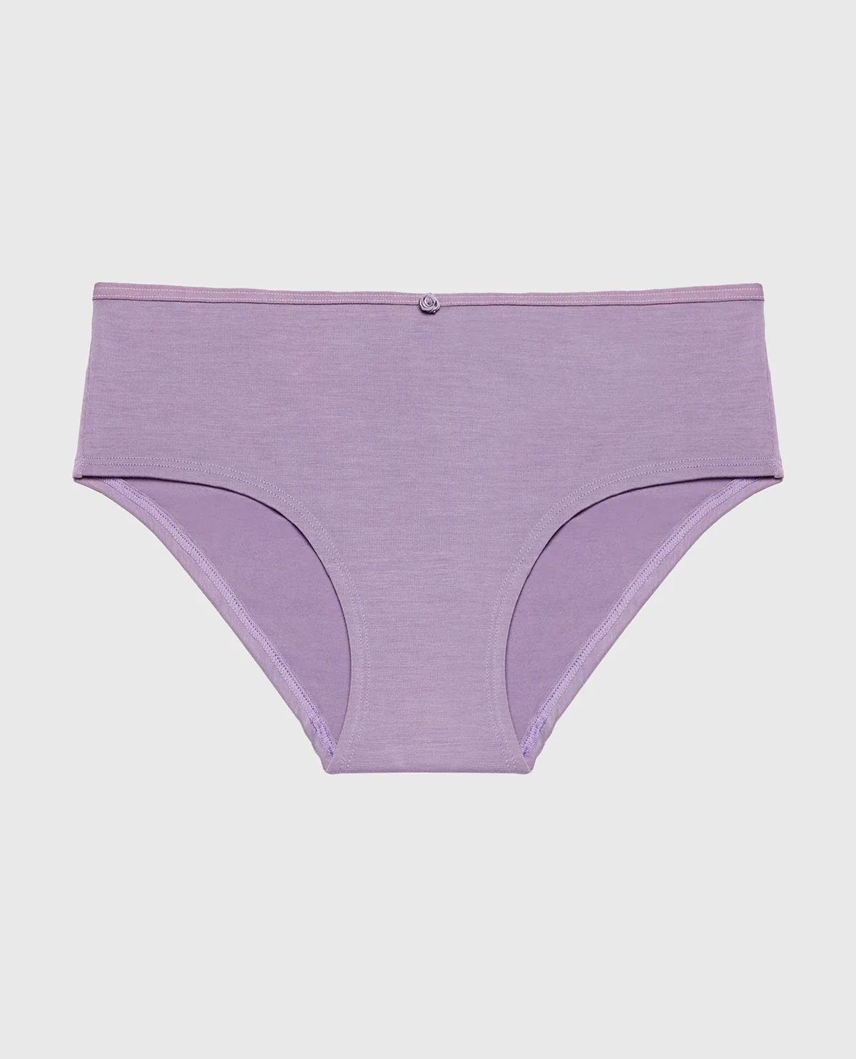 Ultrasoft Modal Hipster Panty with Rosette Detail in Purple Haze - Image 4