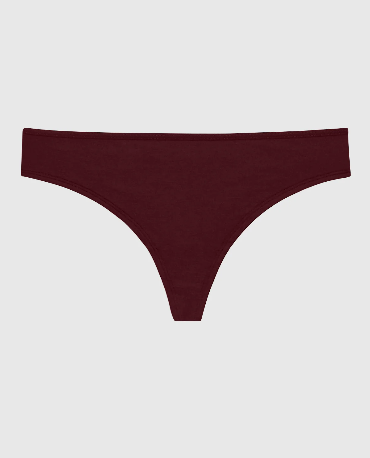Ultrasoft Modal Thong Panty in Red Wine - Image 4