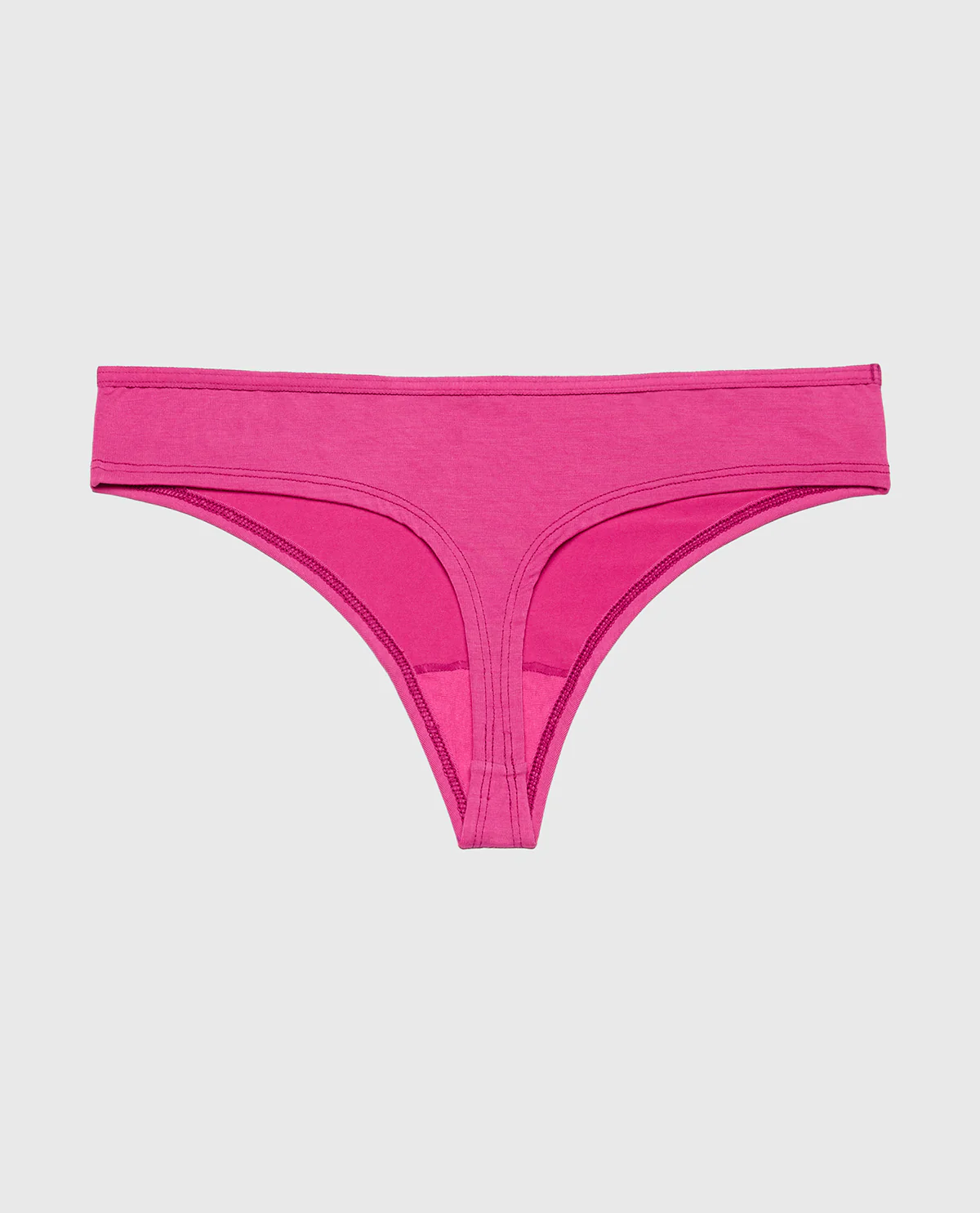 Ultrasoft Modal Thong Panty in Fuchsia Red - Image 5