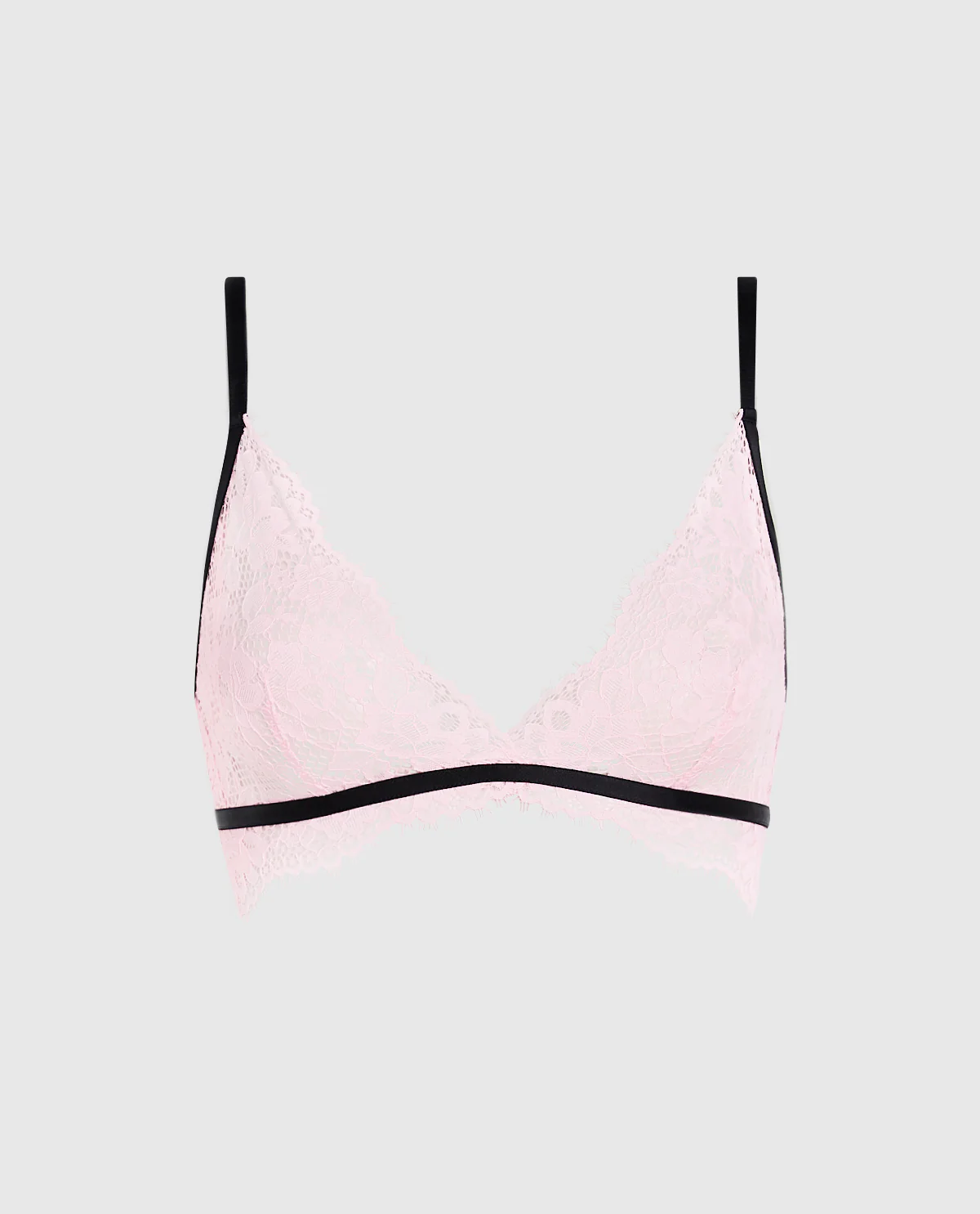 Unlined Lace Bralette in Pink-A-Boo - Image 4