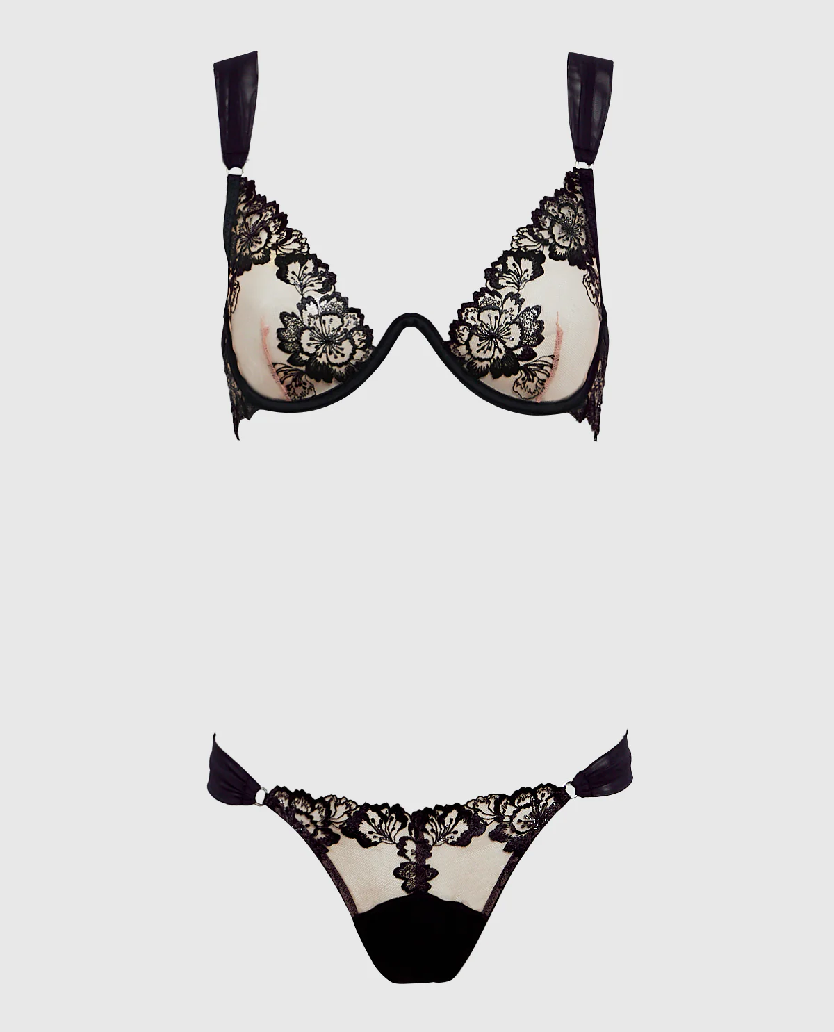 Unlined Lace Demi Bra - Image 3