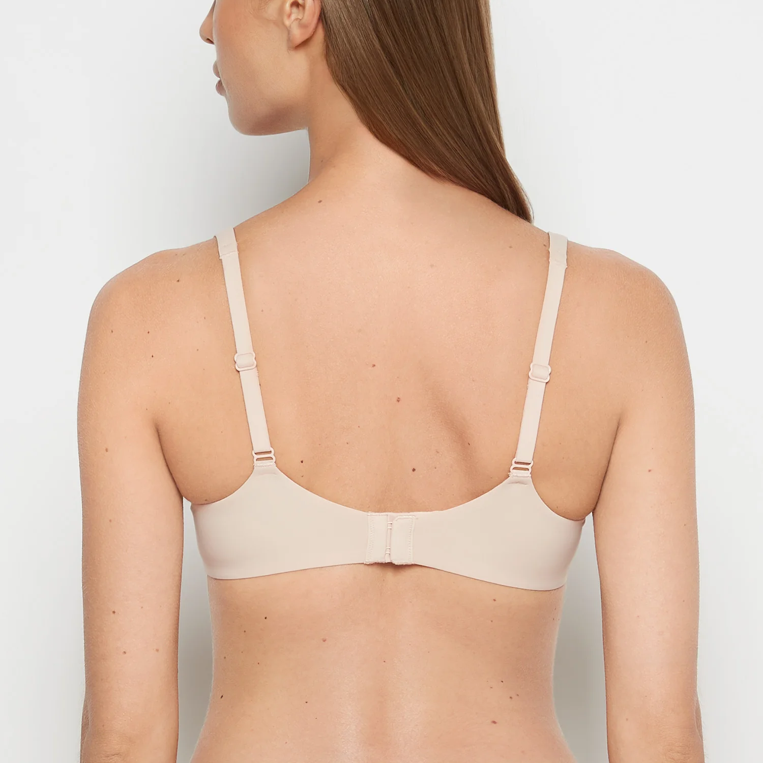 Unlined smooth perfect coverage bra in Cameo Rose - Image 3