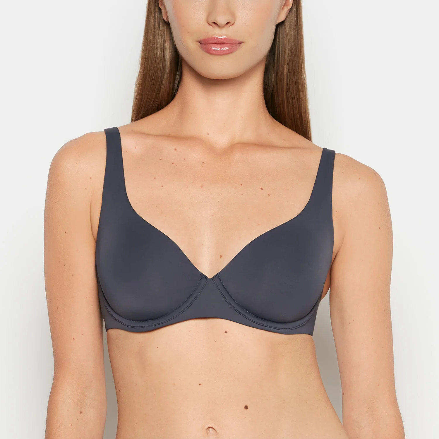 Unlined smooth perfect coverage bra in Ebony