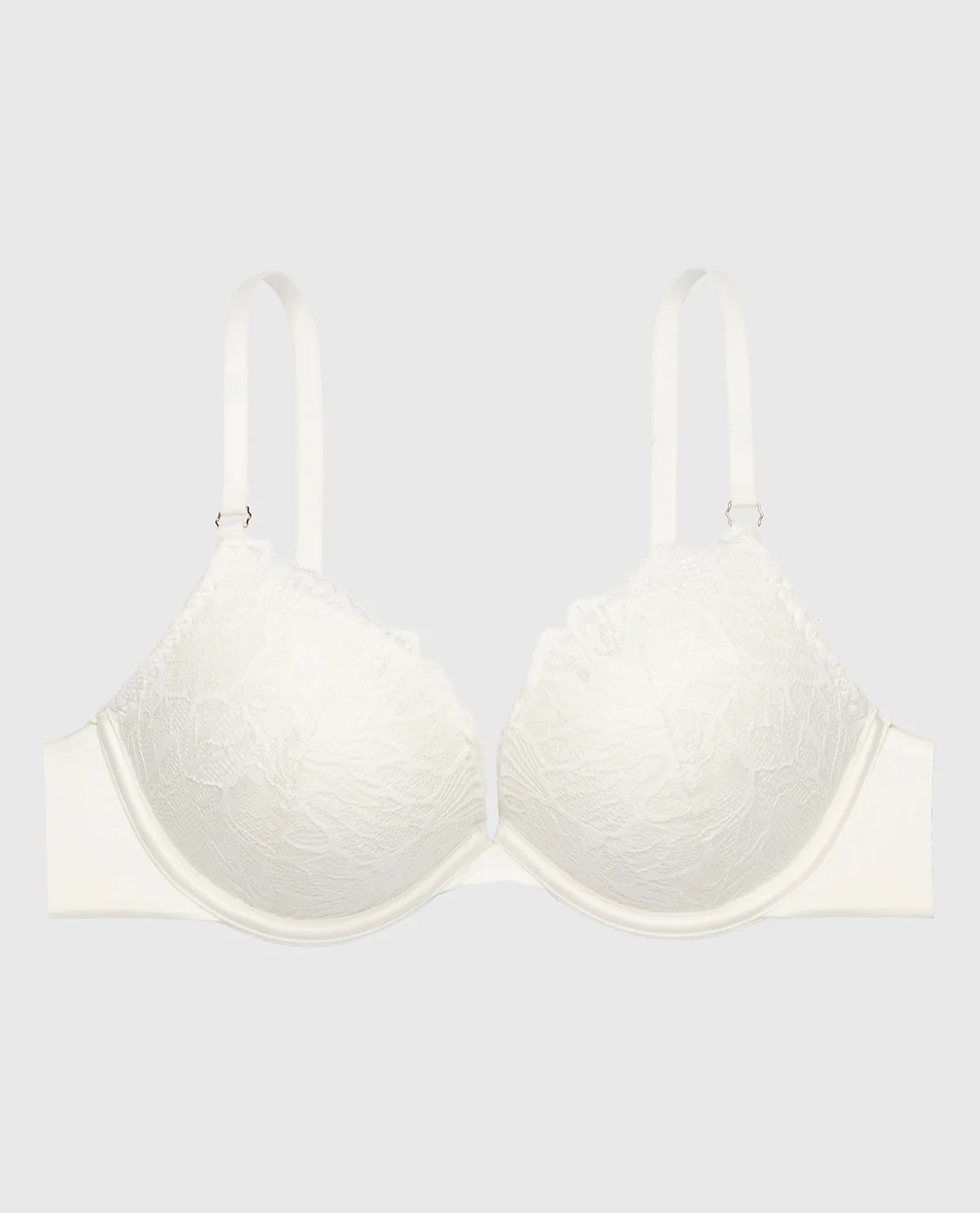 Up 2 Cup Lace Push Up Bra in Ivory - Image 5