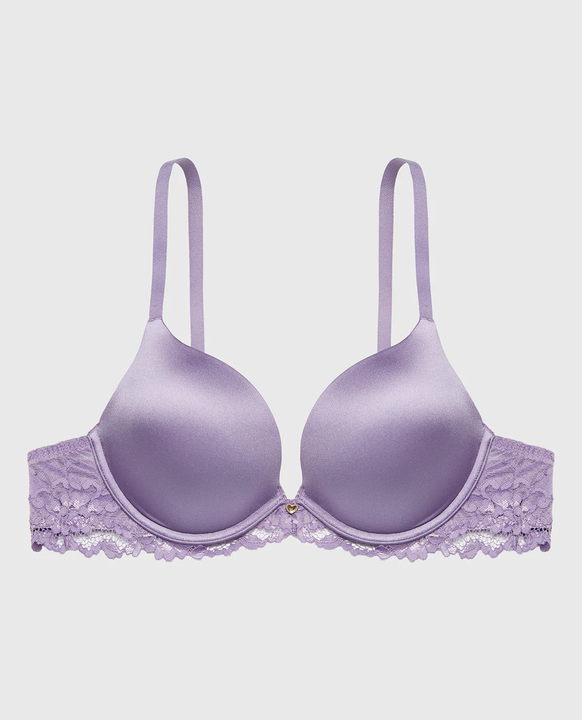 Up 2 Cup Plunge Bra with Romantic Lace Wing in Purple Haze - Image 5